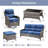 7-9 Person Outdoor Wicker Patio Conversation Set With Swivel Chairs And Coffee Table-201036275-201036273