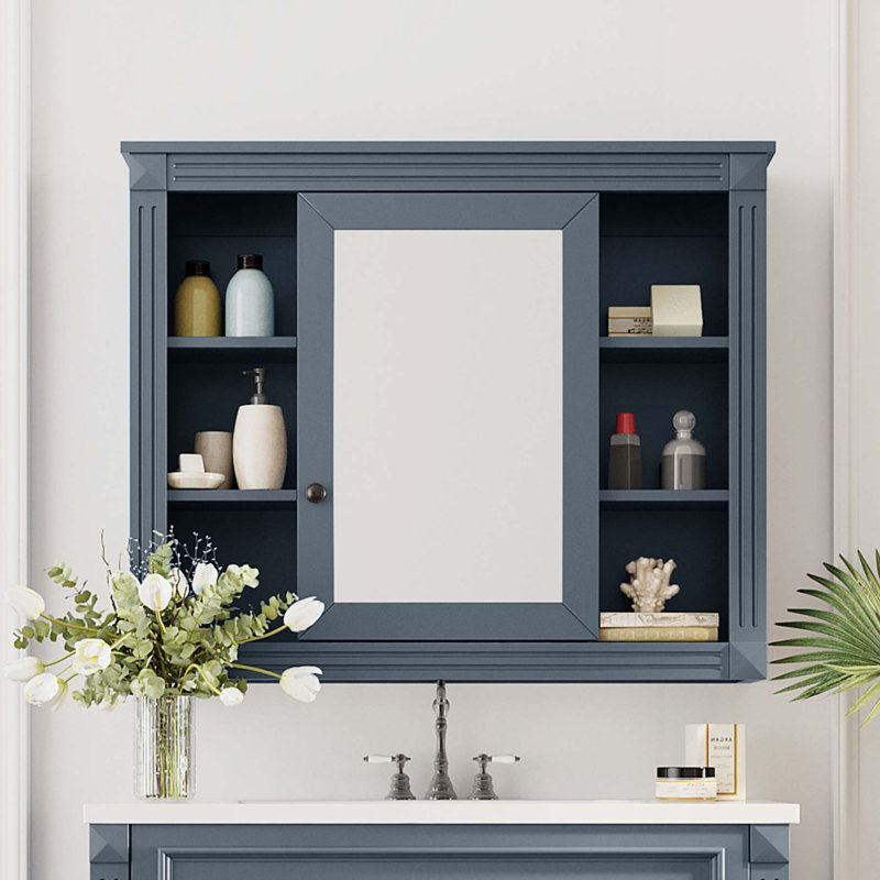 Armoire de rangement polyvalente avec charnières de qualité supérieure et tablettes réglables, Bleu