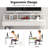 Edeltraud Writing Desk with Drawers, White Desk-175753550