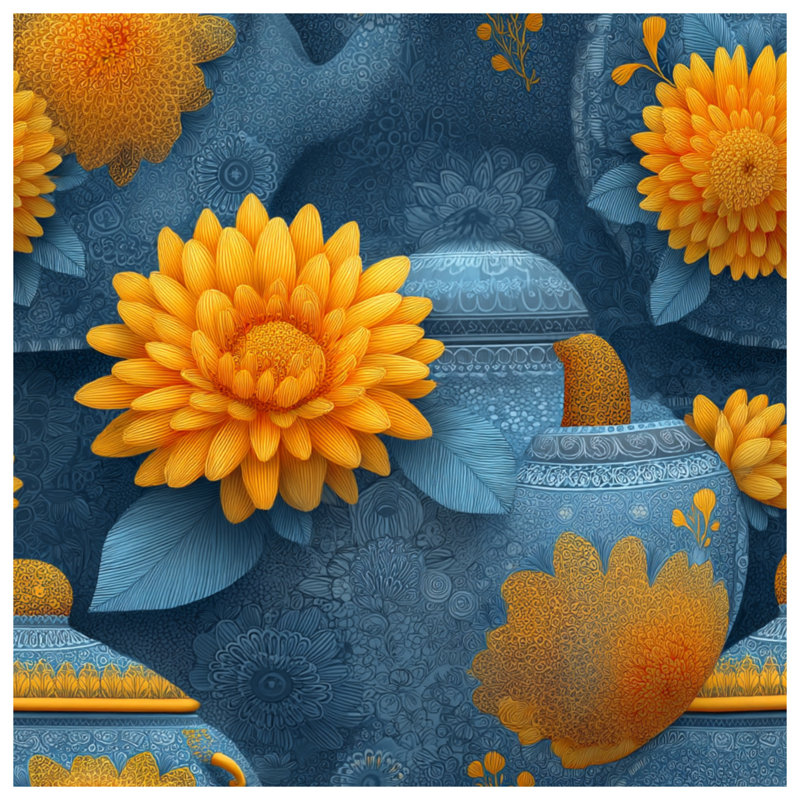 Rideaux de fenêtre en tournesol, voilages et voilages à motif floral - 1 panneau, Blocage, 50" x 92" - 1 Panel
