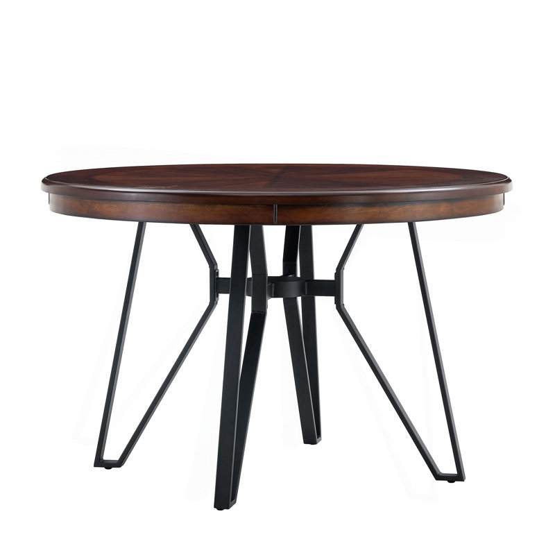 Table de salle à manger ronde, Brun