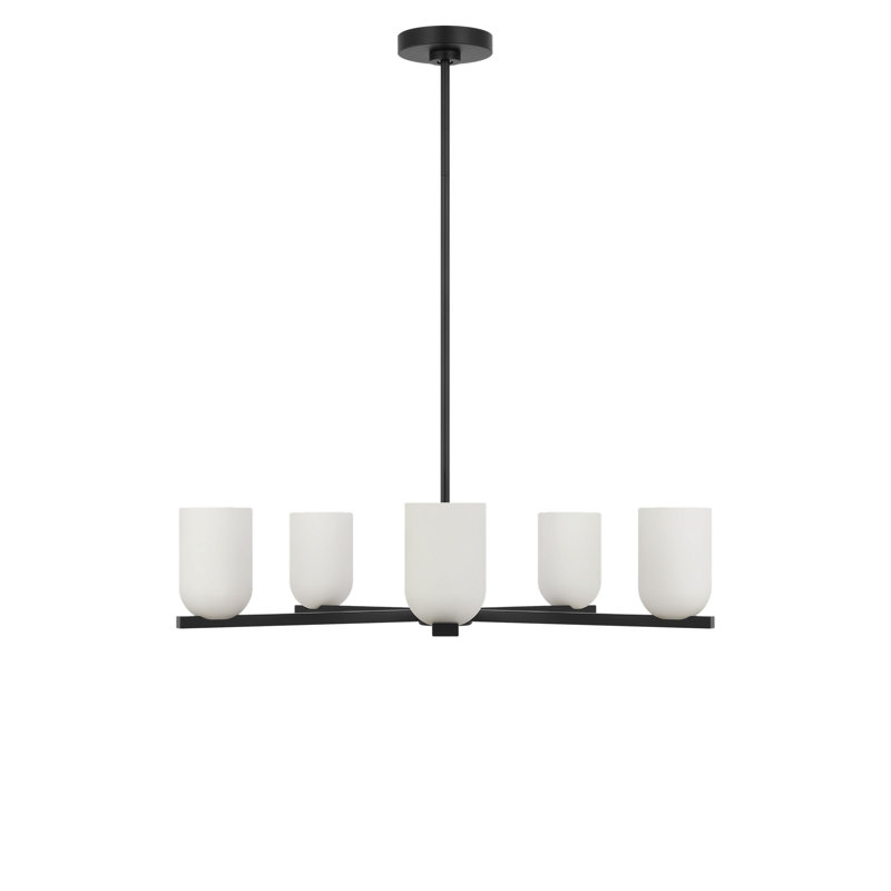 Lustre à cinq lumières Neblina, Nuit noire, Non