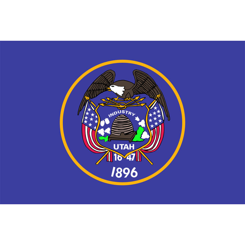 Utah State, H 12 po x l 18 po