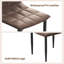 Ensemble de 2 chaises de salle à manger, chaise de bureau rembourrée en cuir de polyuréthane avec pieds en métal, chaises d'appoint modernes, chaises Parsons pour cuisine, salle à manger, restaurant, café, chambre à coucher, bureau, balcon, cour