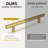 20 Pack 3-3/4 inch Gold Cabinet Handles Brushed Gold Cabinet Pulls Stainless Steel Drawer Pulls, Durable Kitchen Cabinet Handles - Bathroom Bedroom Dresser Handles Easy DIY Upgrade-135830943-135830953