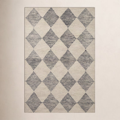 Tapis en laine beige / gris anthracite Chris Loves Julia x Loloi Francis