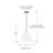 1 - Light White Cone Pendant