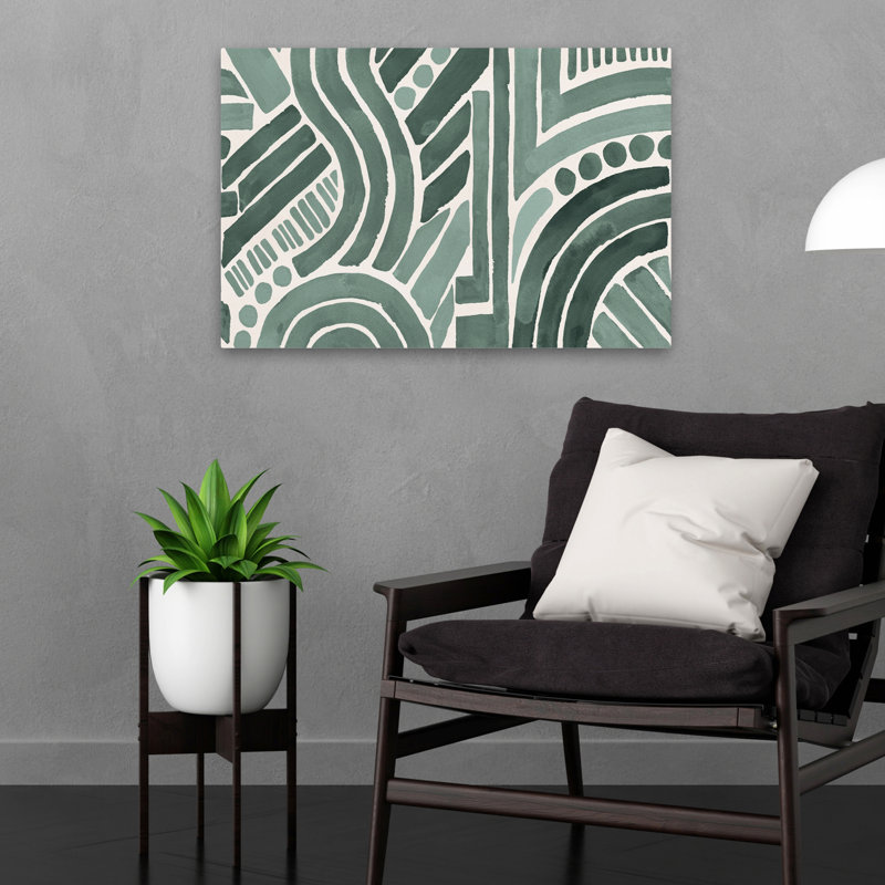 Impressions Motif Ivf Contemporary Abstract Blue Arch Arche, H 24 po x l 16 po
