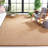 Dollard Natural Fiber Sisal With Latex Solid Color Rug-151520092
