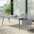 Stevan Rectangular Aluminum Outdoor Dining Table-266165055