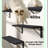 Rustic Charm Floating Wall Shelves - Set of 3 for Bedroom, Bathroom, Kitchen, and Living Room Storage and Decor