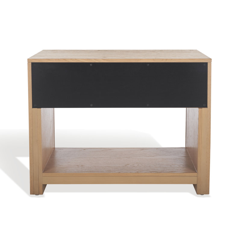 Darnell Wood 1 Drawer Nightstand, Natural