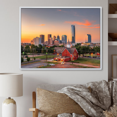 Oklahoma City Sunset - Alabama Canvas Wall Art