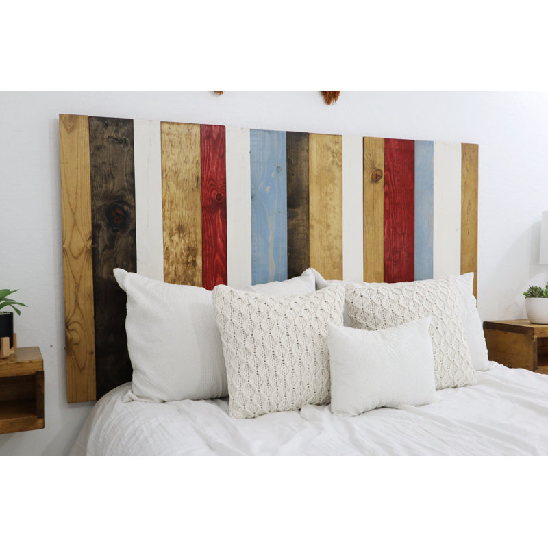 Tête de lit à panneau Leaner, Simple, Mélange campagnard
