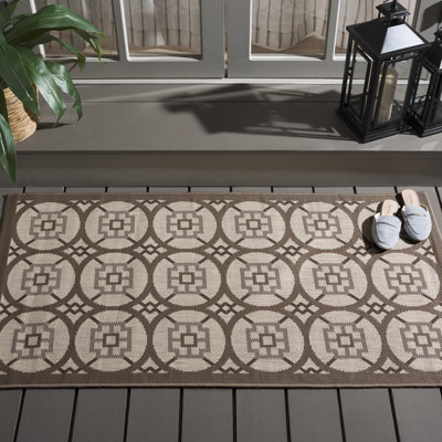 Tapis beige à motif géométrique Herefordshire