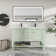 48“ Double Sink Bathroom Vanity With Resin Countertop, Faucet, 2 Doors 2 Drawers With Open Shelf