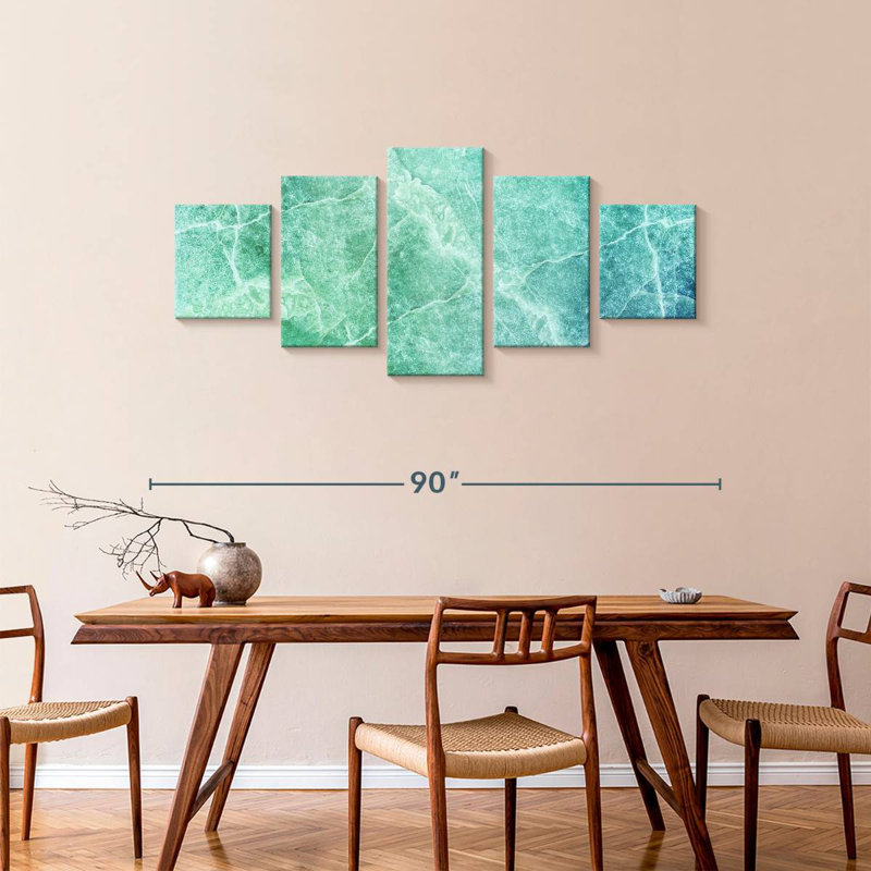 Green Quartz Glaser, H 36 po x l 80 po