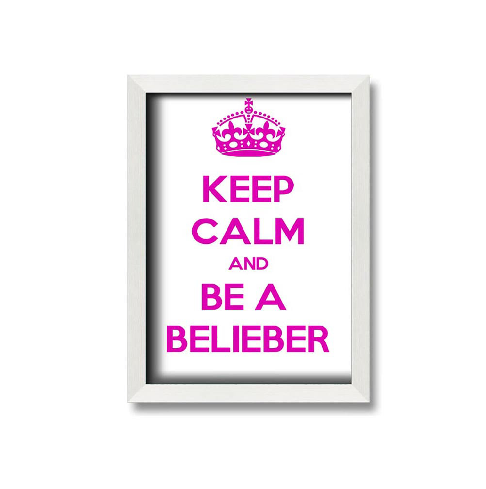 Wylandville Musik Zitat Keep Calm Justin Bieber Gerahmter Druck Wandkunst