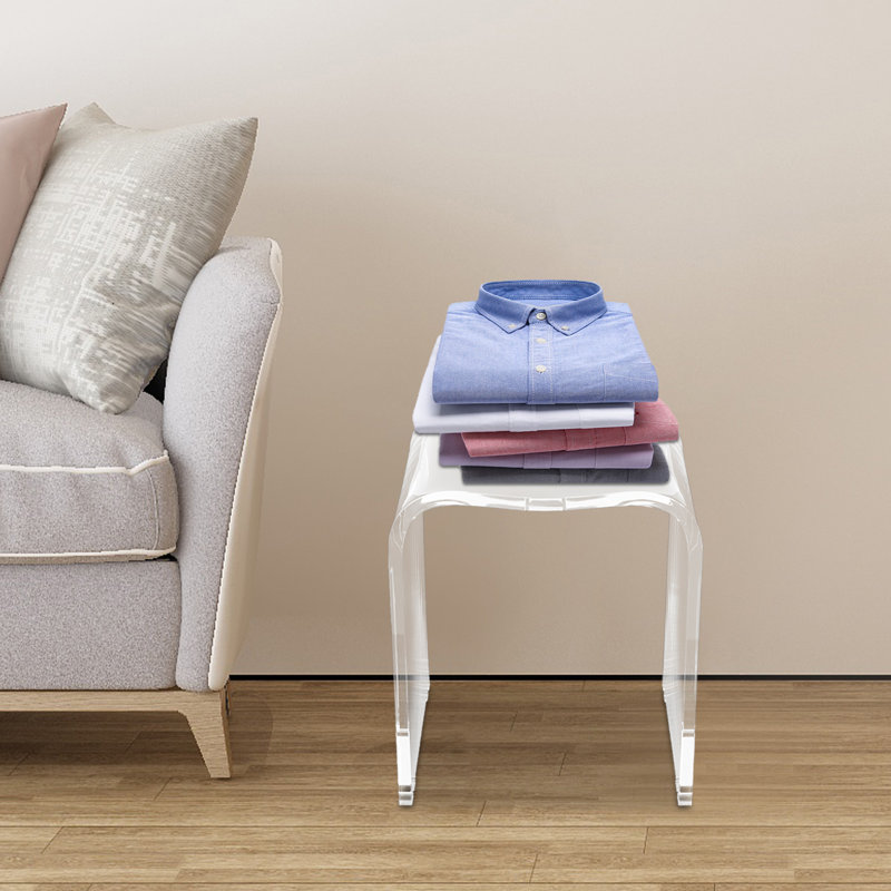 Siège de chaise de salle de bain en forme de U en acrylique 15,5 "capacité 300Lbs pour banc de douche