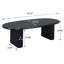 Table basse de table effilée de 51 po, noir antique, procédure d'installation sans effort, pour table de salon avec plateau de table, méthode d'installation, primaire