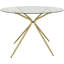 Orrum Round Glass Top Dining Table-2117303438