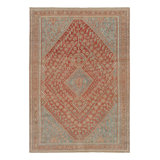 One-of-a-Kind Rectangle 6'5" X 9'3" Hand Knotted Area Rug