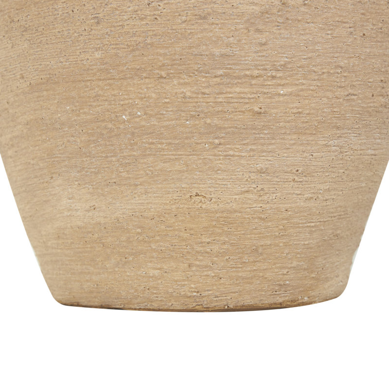 Felicie Ceramic Textured Novelty Table Vase, 11.3" H x 9.45" W x 9.55" D