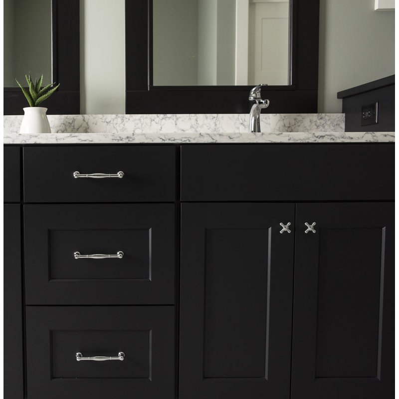 Fuller Collection Designer Knob - Traditional Hardware for Drawers & Cabinets, Chrome, 1 11/16"