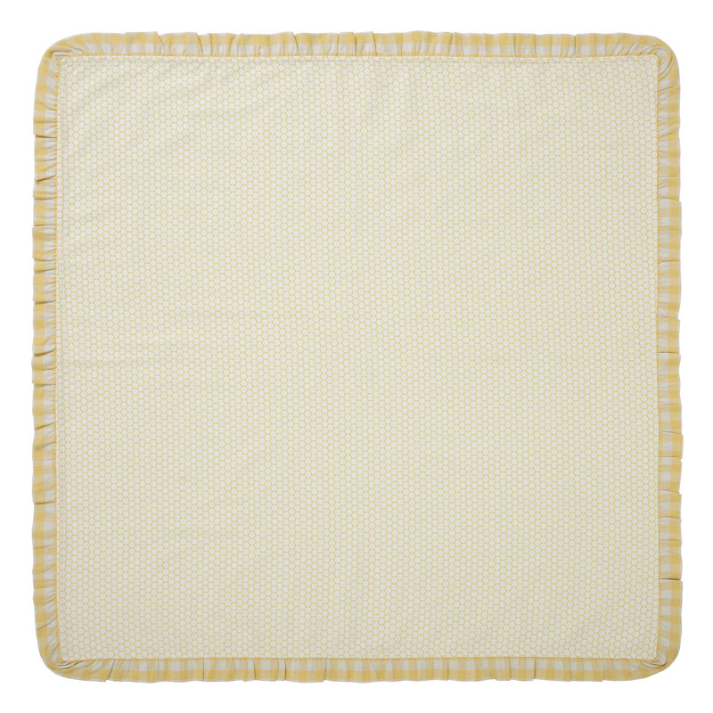 Buzzy Bees Square Cotton Table Topper