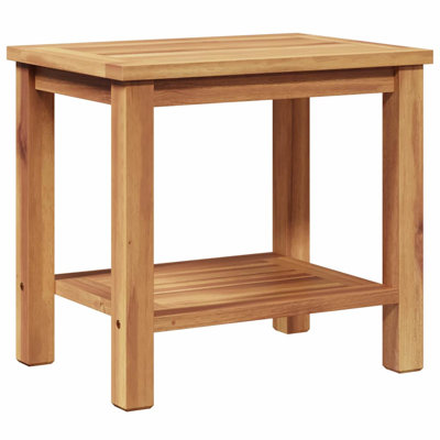 vidaXL Coffee Table Brown 19.7" x 13.8" x 17.7" Solid teak wood