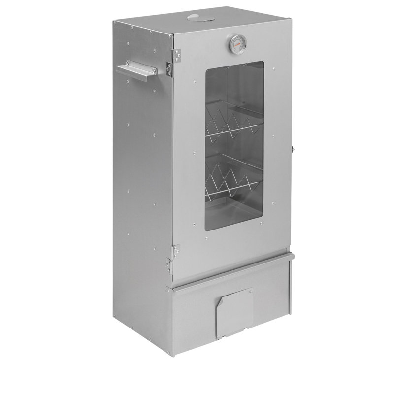 Smoker 80cm with galvanized steel glass