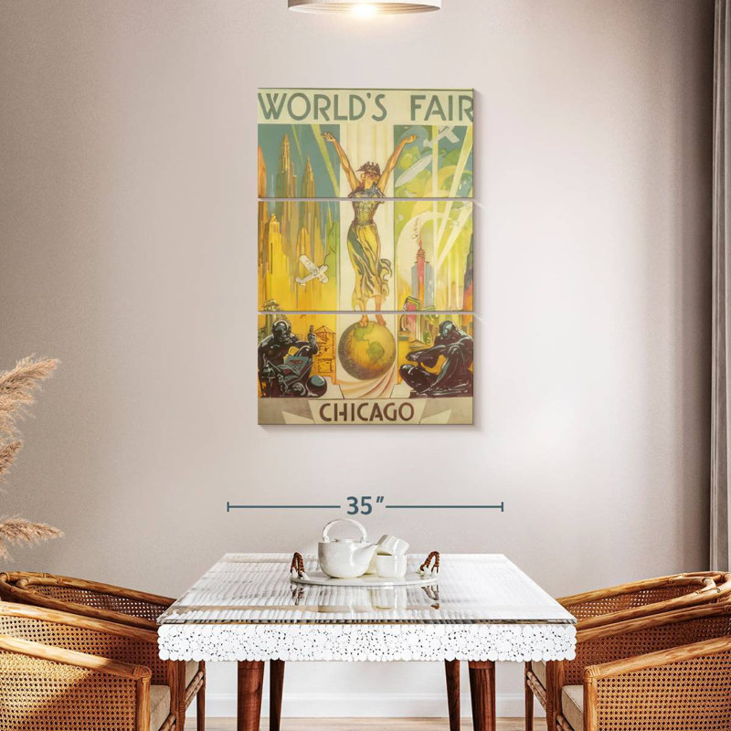Affiche Tergel Century Of Progress, H 45 po x l 28 po