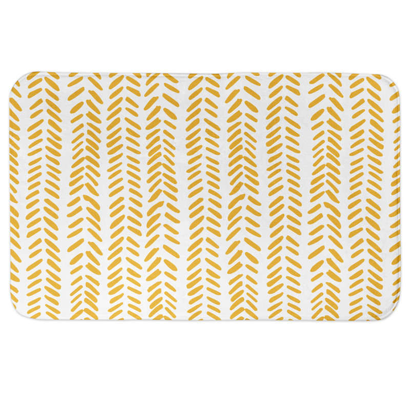 Tapis de bain Carmeleta, Jaune