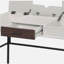 Bureau naturel et noir avec port USB