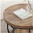 31" Round Industrial Coffee Table with 2-Tier Storage Shelves, Modern Wood & Black Metal Accent Center Table for Living Room, Home Office – Easy Assembly-1132603533