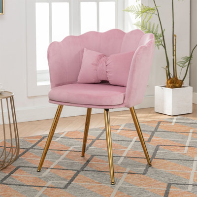 Bittrich 48cm H Velvet Upholstered Armchair in Grey