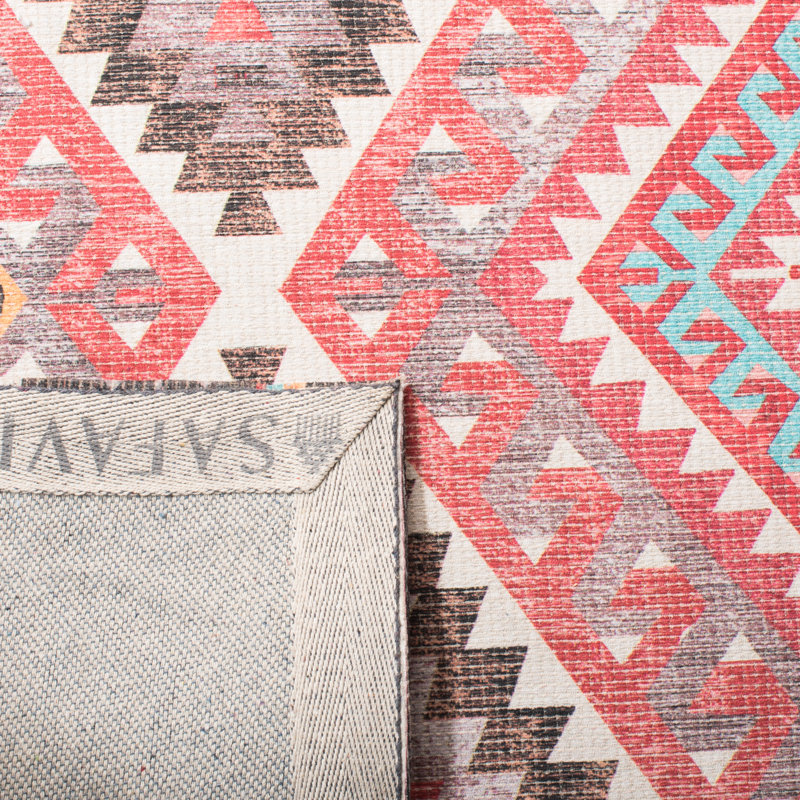 Gilbrae Hand Woven Southwestern Indoor/Outdoor Rug, Rectangle 5' x 8'