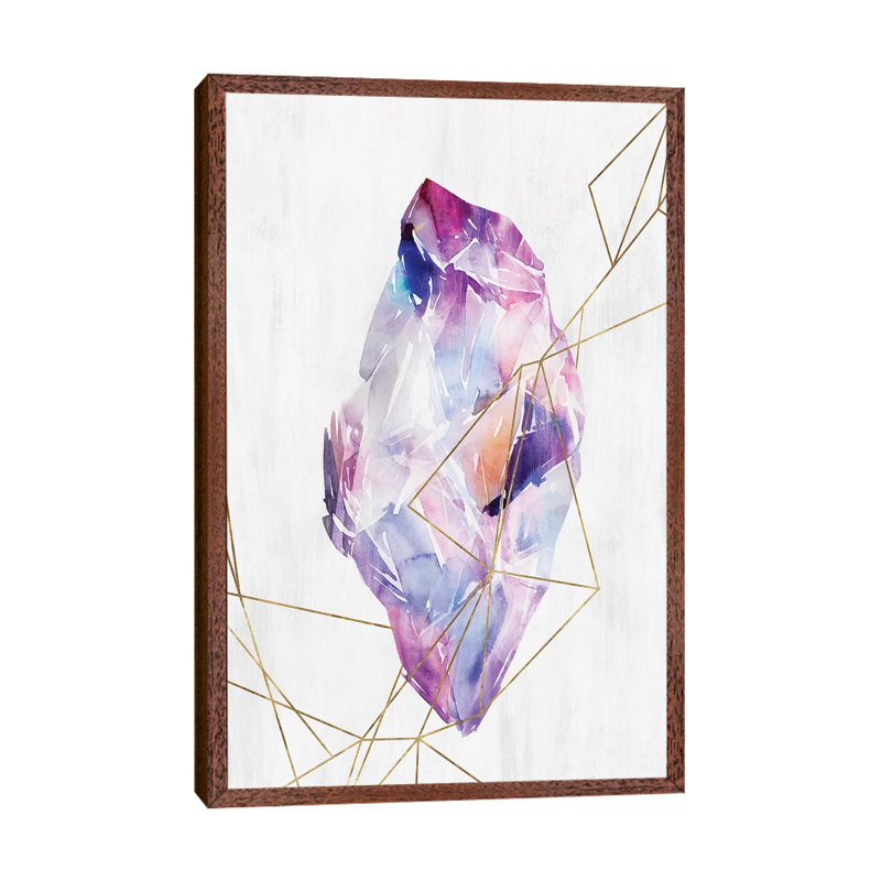 Lucid I by Isabelle Z - Painting on Canvas, 66.04 cm H x 45.72 cm W, Classic Brown Wood Framed
