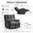 41.5" Wide Upholstered Manual Recliner, Oversized Swivel Rocker Recliner Chair-1264592593