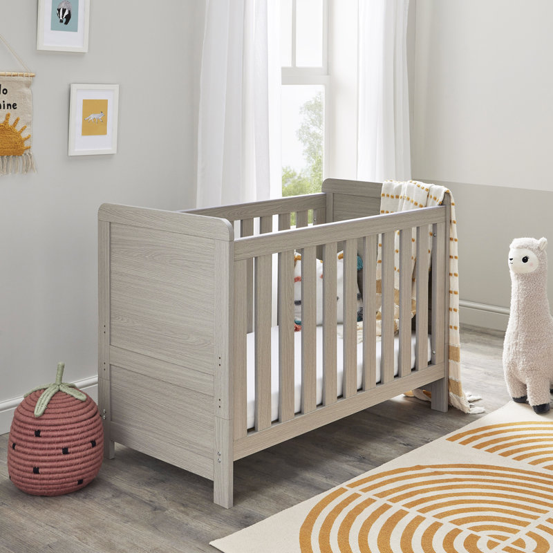 Caro Mini Cot Bed, Grey