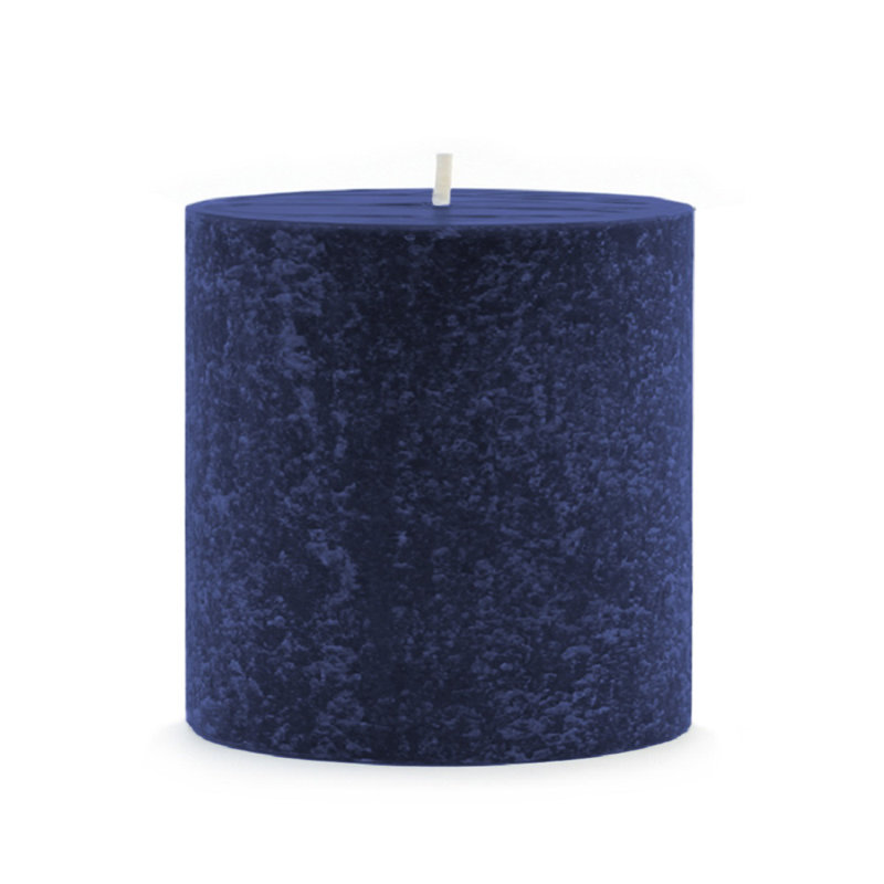 Abyss Blue Beeswax Scented Pillar Candle 3x3