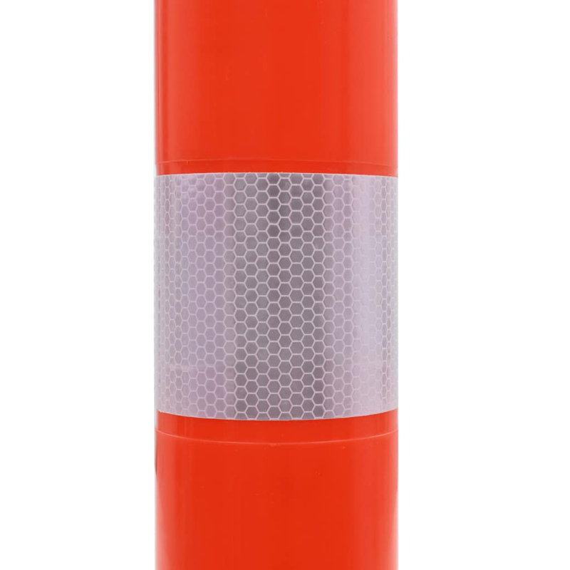 vidaXL Traffic Control Bollards Plastic 29.5 "
