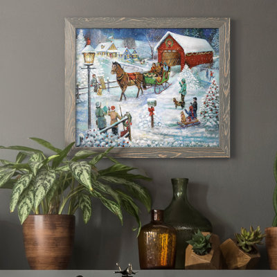 " Sleigh Ride " Painting Print