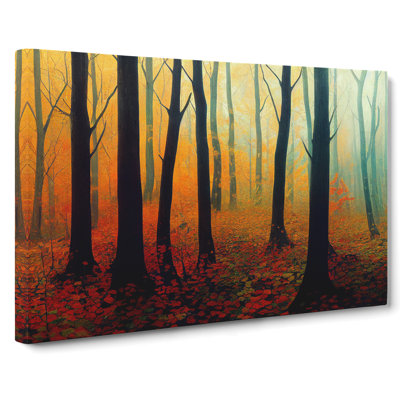 Hopeful Autumn Forest - Wrapped Canvas