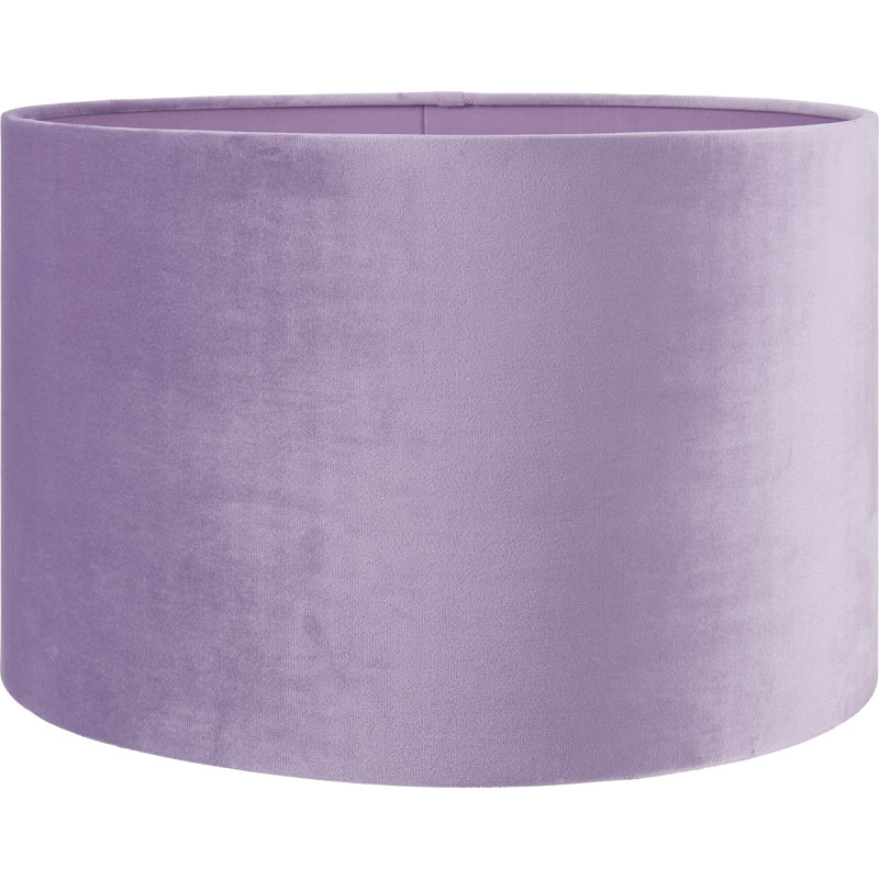 Rene Velvet Drum Lamp Shade ( Uno ), 23cm H x 35cm W x 35cm D, Pink