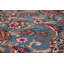 Tapis traditionnel bleu rétro 10 x 13