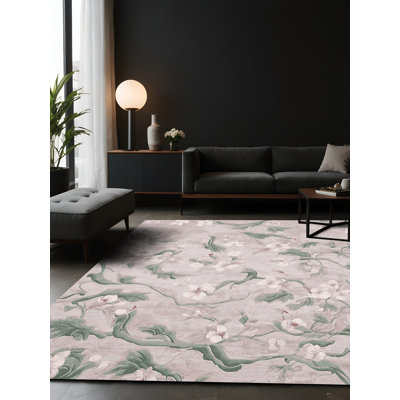 Silky Soft Plush Beige Area Rug