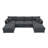 6 Seat Sleeper Sofa Bed With Ottomans,Oversized Indoor Furniture For Living Room-651290176