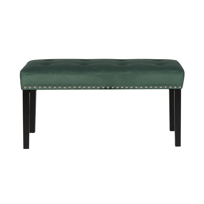 Saffron Walden Upholstered Bench, Green