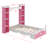 Dreamy Twin Size Wooden Platform Bed – Storage Shelf Included | Fits Toddlers, Kids (Boys/Girls) & Adults (Ideal For Kids’ Bedroom)-763310686